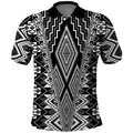 Aotearoa Tukutuku and Poutama Motif Classic Polo Shirt