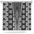 Aotearoa Tukutuku and Poutama Motif Classic Shower Curtain