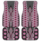 Pink Aotearoa Tukutuku and Poutama Motif Car Mats