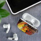 Australia and Papua New Guinea Together AirPods Case Kangaroo Aboriginal Art and Bird-of-paradise Oro Tribal Motifs - Aussie Hoodie