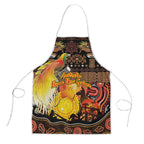 Australia and Papua New Guinea Together Apron Kangaroo Aboriginal Art and Bird-of-paradise Oro Tribal Motifs - Aussie Hoodie