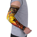 Personalized Australia and Papua New Guinea Together Arm Sleeves Kangaroo Aboriginal Art and Bird-of-paradise Oro Tribal Motifs - Aussie Hoodie