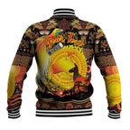 Personalized Australia and Papua New Guinea Together Baseball Jacket Kangaroo Aboriginal Art and Bird-of-paradise Oro Tribal Motifs - Aussie Hoodie