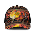 Australia and Papua New Guinea Together Baseball Net Cap Kangaroo Aboriginal Art and Bird-of-paradise with Oro Tribal Motifs - Aussie Hoodie