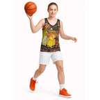 Personalized Australia and Papua New Guinea Together Basketball Jersey Kangaroo Aboriginal Art and Bird-of-paradise Oro Tribal Motifs - Aussie Hoodie