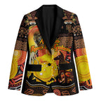 Personalized Australia and Papua New Guinea Together Blazer Kangaroo Aboriginal Art and Bird-of-paradise Oro Tribal Motifs - Aussie Hoodie