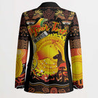Personalized Australia and Papua New Guinea Together Blazer Kangaroo Aboriginal Art and Bird-of-paradise Oro Tribal Motifs - Aussie Hoodie