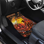 Personalized Australia and Papua New Guinea Together Car Mats Kangaroo Aboriginal Art and Bird-of-paradise Oro Tribal Motifs - Aussie Hoodie
