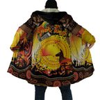 Personalized Australia and Papua New Guinea Together Cloak Kangaroo Aboriginal Art and Bird-of-paradise Oro Tribal Motifs - Aussie Hoodie