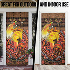 Personalized Australia and Papua New Guinea Together Door Cover Kangaroo Aboriginal Art and Bird-of-paradise Oro Tribal Motifs - Aussie Hoodie