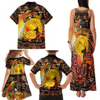Personalized Australia and Papua New Guinea Together Family Matching Tank Maxi Dress and Hawaiian Shirt Kangaroo Aboriginal Art and Bird-of-paradise Oro Tribal Motifs - Aussie Hoodie