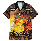 Personalized Australia and Papua New Guinea Together Family Matching Tank Maxi Dress and Hawaiian Shirt Kangaroo Aboriginal Art and Bird-of-paradise Oro Tribal Motifs - Aussie Hoodie