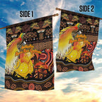Australia and Papua New Guinea Together Garden Flag Kangaroo Aboriginal Art and Bird-of-paradise Oro Tribal Motifs - Aussie Hoodie