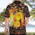 Personalized Australia and Papua New Guinea Together Hawaiian Shirt Kangaroo Aboriginal Art and Bird-of-paradise Oro Tribal Motifs - Aussie Hoodie