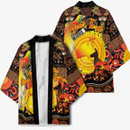Personalized Australia and Papua New Guinea Together Kimono Kangaroo Aboriginal Art and Bird-of-paradise Oro Tribal Motifs - Aussie Hoodie