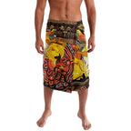 Personalized Australia and Papua New Guinea Together Lavalava Kangaroo Aboriginal Art and Bird-of-paradise Oro Tribal Motifs - Aussie Hoodie