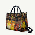 Australia and Papua New Guinea Together Leather Bag Kangaroo Aboriginal Art and Bird-of-paradise Oro Tribal Motifs - Aussie Hoodie