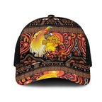 Australia and Papua New Guinea Together Mesh Trucker Cap Kangaroo Aboriginal Art and Bird-of-paradise with Oro Tribal Motifs - Aussie Hoodie