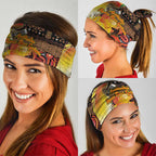 Australia and Papua New Guinea Together Neck Gaiter Kangaroo Aboriginal Art and Bird-of-paradise Oro Tribal Motifs - Aussie Hoodie