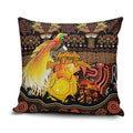 Australia and Papua New Guinea Together Pillow Cover Kangaroo Aboriginal Art and Bird-of-paradise Oro Tribal Motifs - Aussie Hoodie
