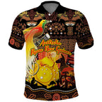 Personalized Australia and Papua New Guinea Together Polo Shirt Kangaroo Aboriginal Art and Bird-of-paradise Oro Tribal Motifs - Aussie Hoodie