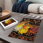 Australia and Papua New Guinea Together Puzzle Kangaroo Aboriginal Art and Bird-of-paradise Oro Tribal Motifs - Aussie Hoodie