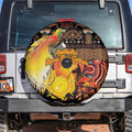 Australia and Papua New Guinea Together Spare Tire Cover Kangaroo Aboriginal Art and Bird-of-paradise Oro Tribal Motifs - Aussie Hoodie