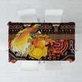 Australia and Papua New Guinea Together Tablecloth Kangaroo Aboriginal Art and Bird-of-paradise Oro Tribal Motifs - Aussie Hoodie