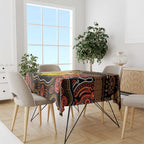 Australia and Papua New Guinea Together Tablecloth Kangaroo Aboriginal Art and Bird-of-paradise Oro Tribal Motifs - Aussie Hoodie