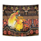 Australia and Papua New Guinea Together Tapestry Kangaroo Aboriginal Art and Bird-of-paradise Oro Tribal Motifs - Aussie Hoodie