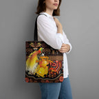 Australia and Papua New Guinea Together Tote Bag Kangaroo Aboriginal Art and Bird-of-paradise Oro Tribal Motifs - Aussie Hoodie