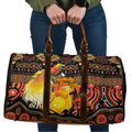 Australia and Papua New Guinea Together Travel Bag Kangaroo Aboriginal Art and Bird-of-paradise Oro Tribal Motifs - Aussie Hoodie