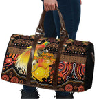 Australia and Papua New Guinea Together Travel Bag Kangaroo Aboriginal Art and Bird-of-paradise Oro Tribal Motifs - Aussie Hoodie