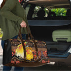Australia and Papua New Guinea Together Travel Bag Kangaroo Aboriginal Art and Bird-of-paradise Oro Tribal Motifs - Aussie Hoodie