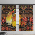 Australia and Papua New Guinea Together Window Curtain Kangaroo Aboriginal Art and Bird-of-paradise Oro Tribal Motifs - Aussie Hoodie