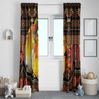 Australia and Papua New Guinea Together Window Curtain Kangaroo Aboriginal Art and Bird-of-paradise Oro Tribal Motifs - Aussie Hoodie
