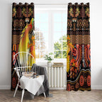 Australia and Papua New Guinea Together Window Curtain Kangaroo Aboriginal Art and Bird-of-paradise Oro Tribal Motifs - Aussie Hoodie