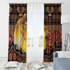 Australia and Papua New Guinea Together Window Curtain Kangaroo Aboriginal Art and Bird-of-paradise Oro Tribal Motifs - Aussie Hoodie