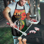 New Zealand and Australia ANZAC Day Apron Lest We Forget Indigenous and Maori Pattern