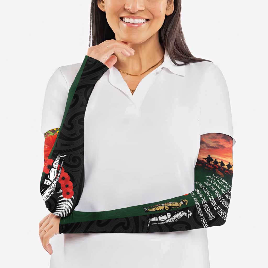 New Zealand and Australia ANZAC Day Arm Sleeves Lest We Forget Indigenous and Maori Pattern