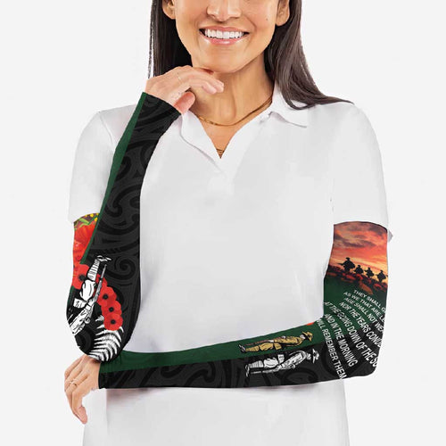 New Zealand and Australia ANZAC Day Arm Sleeves Lest We Forget Indigenous and Maori Pattern