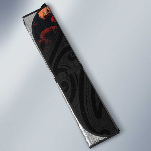 New Zealand and Australia ANZAC Day Auto Sun Shade Lest We Forget Indigenous and Maori Pattern
