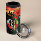 New Zealand and Australia ANZAC Day 4 in 1 Can Cooler Tumbler Lest We Forget Indigenous and Maori Pattern