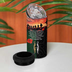 New Zealand and Australia ANZAC Day 4 in 1 Can Cooler Tumbler Lest We Forget Indigenous and Maori Pattern