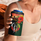 New Zealand and Australia ANZAC Day 4 in 1 Can Cooler Tumbler Lest We Forget Indigenous and Maori Pattern