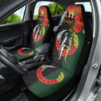 New Zealand and Australia ANZAC Day Car Seat Cover Lest We Forget Indigenous and Maori Pattern
