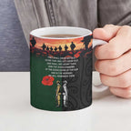 New Zealand and Australia ANZAC Day Ceramic Mug Lest We Forget Indigenous and Maori Pattern