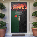 New Zealand and Australia ANZAC Day Door Cover Lest We Forget Indigenous and Maori Pattern