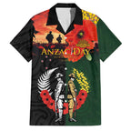 New Zealand and Australia ANZAC Day Family Matching Off Shoulder Maxi Dress and Hawaiian Shirt Lest We Forget Indigenous and Maori Pattern