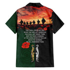 New Zealand and Australia ANZAC Day Family Matching Puletasi and Hawaiian Shirt Lest We Forget Indigenous and Maori Pattern